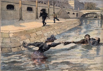 Un salvataggio ingegnoso: vicino al ponte del Santo Padre, una donna precipitata nella Senna viene salvata da un uomo che ha aiutato un