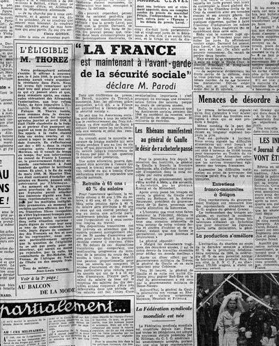 Articolo sulla sicurezza sociale: "La Francia è ora all
