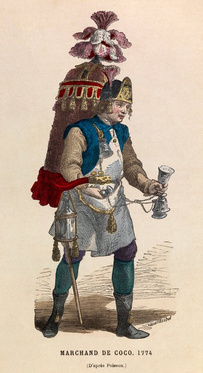 Venditore di cocco nel 1774 da Anonymous Anonymous
