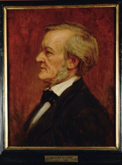 Il compositore Richard Wagner ... (dipinto su tela) da Anonymous Anonymous