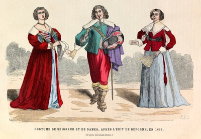 Costumi di signori e signore dopo l