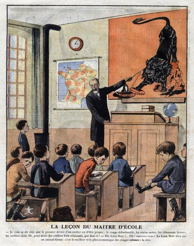 Corsi di buone maniere a scuola, un insegnante insegna agli studenti come usare il lucido per far brillare le scarpe. Illustrazione pubblicitaria da 