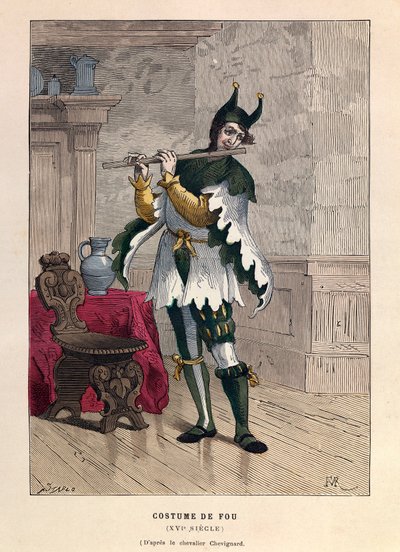 Costume da pazzo nel XVI secolo - collezione privata da Anonymous Anonymous