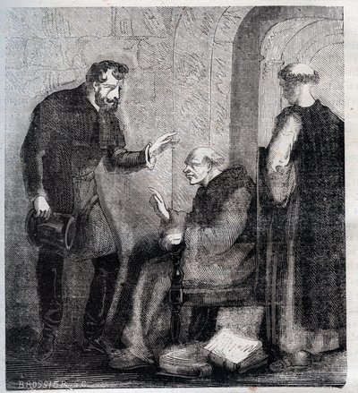 Diogo Inacio de Pina Manique (1733-1805) magistrato portoghese attacca la massoneria portoghese - Incisione del 1879 in “History of Secretes, Politics and Religious Societes” di Pierre Zaccone (1817-1895) da Anonymous Anonymous