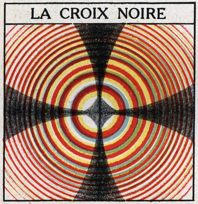 Doppia rifrazione: la croce nera. Illustrazione anonima del 1925. Collezione privata. da Anonymous Anonymous