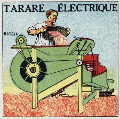 Strumenti elettrici: sezione trasversale di un tarare elettrico. Illustrazione anonima del 1925. Collezione privata. da Anonymous Anonymous