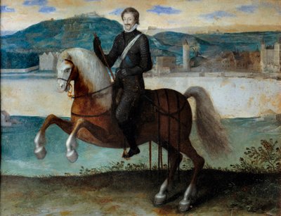 Ritratto equestre di Enrico IV davanti a Parigi da Anonymous Anonymous