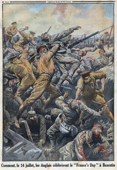 Prima Guerra Mondiale 1914-1918. Battaglia di Crete Bazentin il 13 e 14 luglio 1916 dove gli inglesi si opposero all