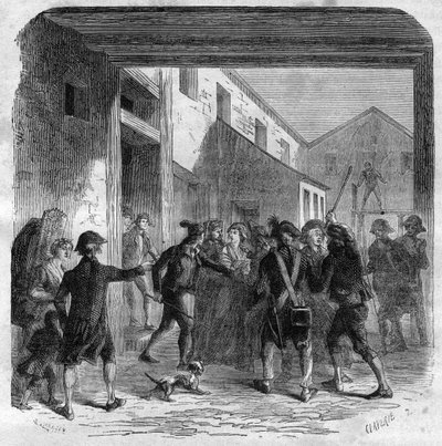Rivoluzione francese - Cecilie Renaud viene arrestata vicino alla casa di Robespierre, 22 maggio da Anonymous Anonymous