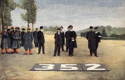 Aviazione francese: La traccia delle rotte aeree. Incisione. Uno dei giornali 