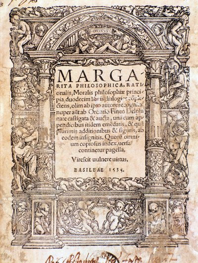 Frontespizio della Margarita Philosophica da Anonymous Anonymous