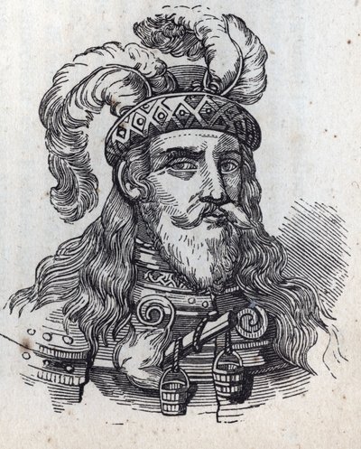 Galeazzo II Visconti - Ritratto di Galeazzo II Visconti - 1320-1378 - incisione da Anonymous Anonymous