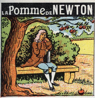 Gravitazione: la mela di Newton. Isaac Newton osserva una mela cadere da un albero e scopre le leggi della gravità terrestre. da Anonymous Anonymous