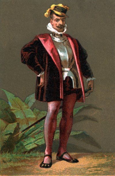 Hernando (Hernan) Cortes (Cortez) (1485-1547) conquistatore spagnolo del Messico. Cromolitografia Collezione privata da Anonymous Anonymous