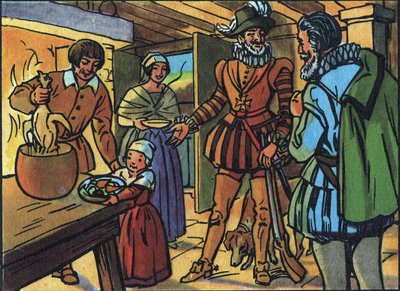 Enrico IV e il pollo nella pentola. Illustrazione anonima in “Collection des souverains et chefs d