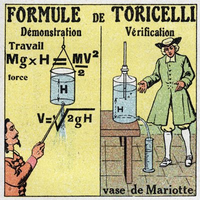 Idraulica: dimostrazione e verifica della formula di Torricelli. Il fisico italiano Evangelista Torricelli (1608-1647) ha dato una formula per calcolare la portata di un liquido conoscendo l