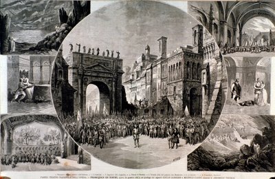 Illustrazione per Francesca da Rimini, opera di Ambroise Thomas da Anonymous Anonymous
