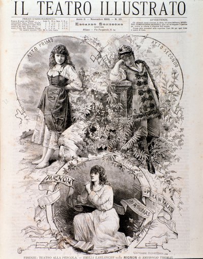 Illustrazione per Mignon, opera di Ambroise Thomas da Anonymous Anonymous