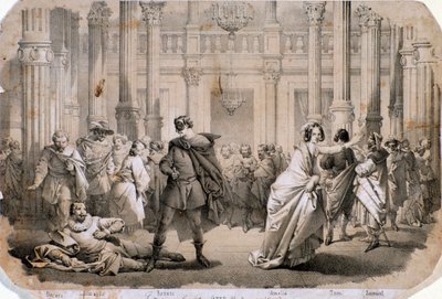 Illustrazione di Un ballo in maschera, opera di Giuseppe Verdi da Anonymous Anonymous