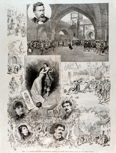 Illustrazioni per Marion Delorme, opera di Ponchielli, al teatro alla Scala da Anonymous Anonymous