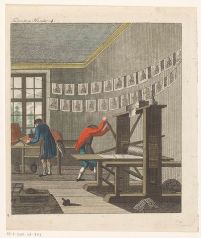 Interno di una Tipografia, c.1750-1850 da Anonymous Anonymous