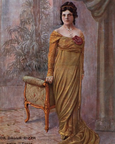 La cantante italiana Gilda dalla Rizza in La Tosca di Puccini da Anonymous Anonymous