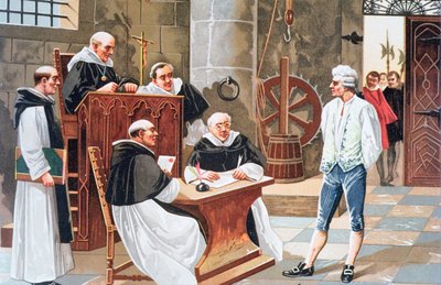 Giudizio alla Corte di Ginevra del teologo spagnolo Miguel Serveto, condannato al rogo per eresia nel 1553 da Anonymous Anonymous