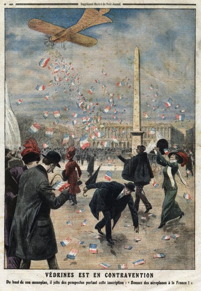 Jules Charles Toussaint Vedrines (1881-1919) è in contravvenzione: dall