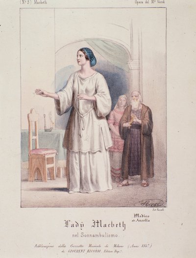 Personaggio di Lady Macbeth in Macbeth, opera di Giuseppe Verdi da Anonymous Anonymous