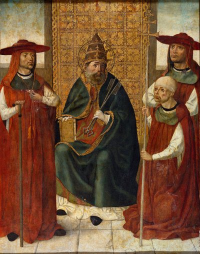 Il cardinale Pedro Gonzalez de Mendoza che prega davanti a San Pietro da Anonymous Anonymous