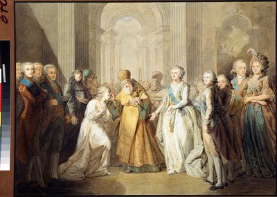 Le nozze del granduca Alessandro Pavlovich e della principessa Luisa Augusta di Baden da Anonymous Anonymous