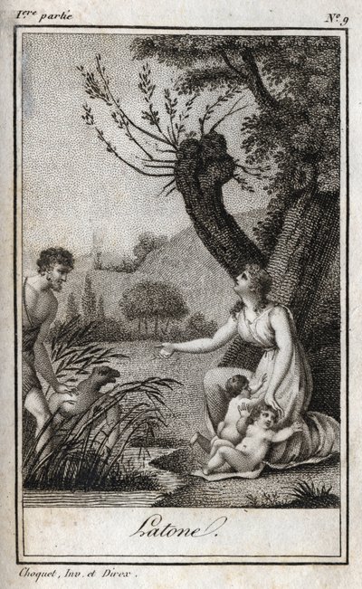 Leto, Letone, Latona, Incisione del 1819 in 