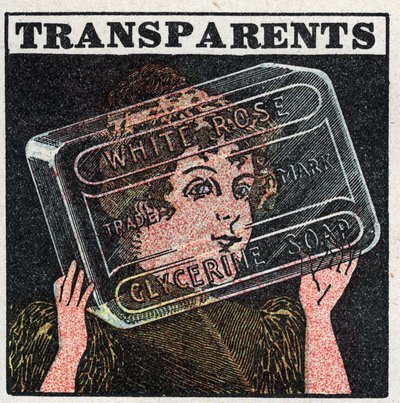 Propagazione della luce: i corpi trasparenti sono facilmente attraversati dalla luce. Illustrazione anonima del 1925. Collezione privata. da Anonymous Anonymous