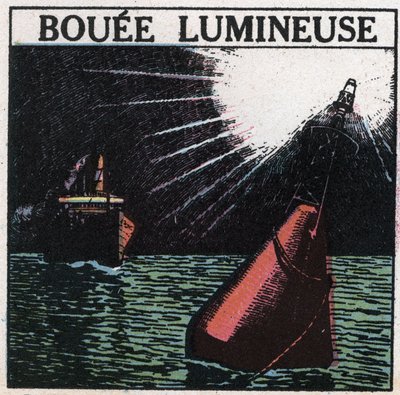 Segnali luminosi: boa luminosa. Illustrazione anonima del 1925. Collezione privata. da Anonymous Anonymous