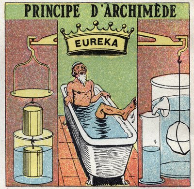 Bilancia liquida: principio di Archimede (spingendo i corpi nell