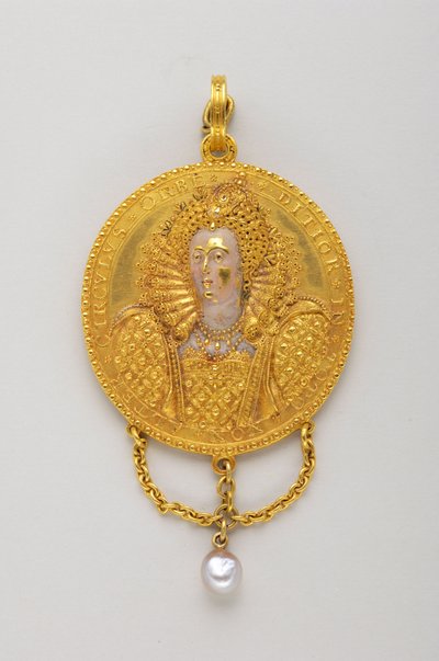 Medaglia del 1589 in onore della Regina Elisabetta I. Offverso (XVI secolo) da Anonymous Anonymous