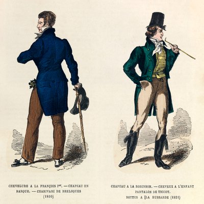 Costumi maschili nel 1810 e 1811 (regno dell