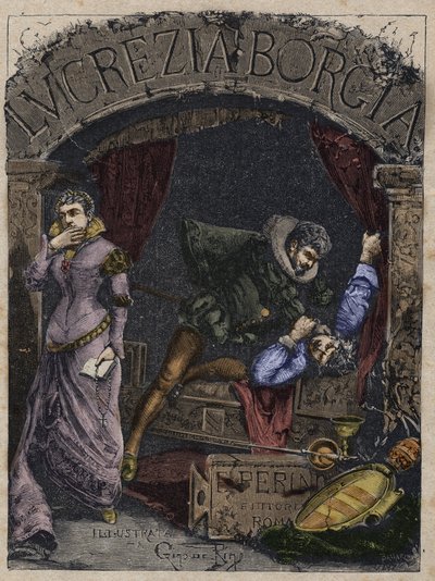 Michelotto Corella, sicario di Cesare Borgia, strangola il duca Alfonso d