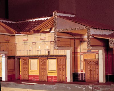 Miniatura della Casa del Poeta Tragico a Pompei da Anonymous Anonymous