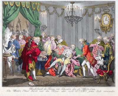 Morte di Gustavo III di Svezia (1746-1792) da Anonymous Anonymous