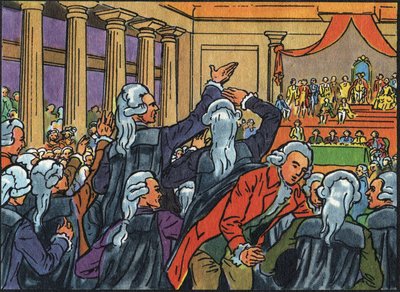 Apertura degli Stati Generali a Versailles il 5 maggio 1789 unendo i Tre Ordini (Clero, Nobiltà e Terzo Stato). Illustrazione anonima in “Collection des souverains et chefs d