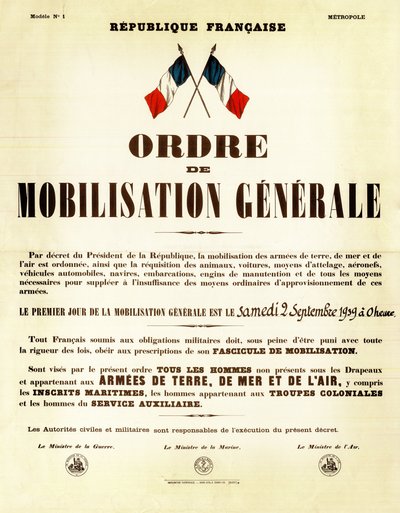 Ordine di mobilitazione in Francia 02 settembre da Anonymous Anonymous
