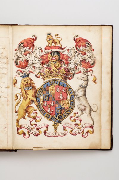 Ordine della Giarrettiera: Libro degli Statuti appartenuto a Charles Fitzroy, Duca di Grafton - Manoscritto ad acquerello, inizio XVIII secolo da Anonymous Anonymous