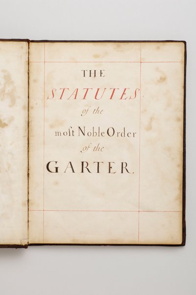 Ordine della Giarrettiera: Libro degli Statuti appartenuto a Charles Fitzroy, Duca di Grafton da Anonymous Anonymous