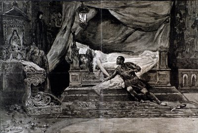 Otello si uccide vicino al corpo di Desdemona da Anonymous Anonymous