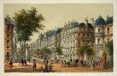 Parigi 1874: Boulevard des Italiens da Anonymous Anonymous