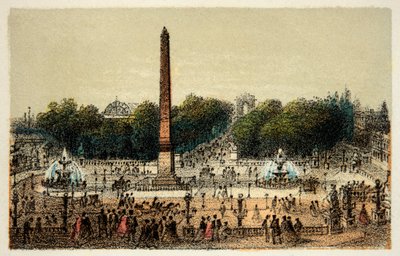 Parigi 1874: La Place de la Concorde da Anonymous Anonymous