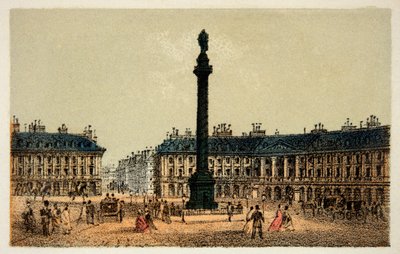 Parigi 1874: Place Vendôme. Collezione privata da Anonymous Anonymous