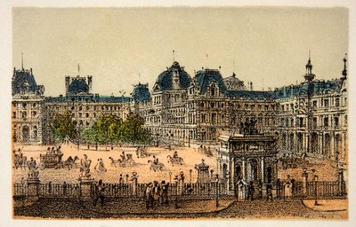 Parigi 1874: Il nuovo Louvre. Collezione privata da Anonymous Anonymous