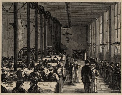 Parigi, Ecole Municipale Professionelle Diderot - incisione 1890 da Anonymous Anonymous